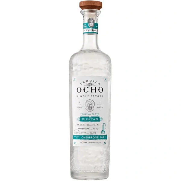 TEQUILA OCHO PLATA PUNTAS 750ML