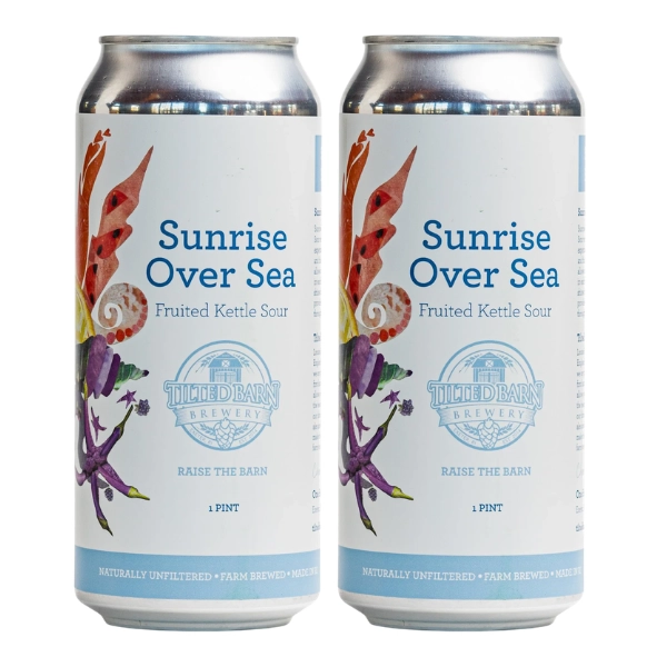 TILTED BARN SUNRISE OVER SEA  4PK