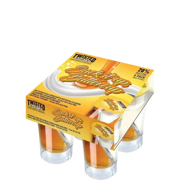 TWISTED SHOTZ SUCK IT UP BUTTERCUP 100ML