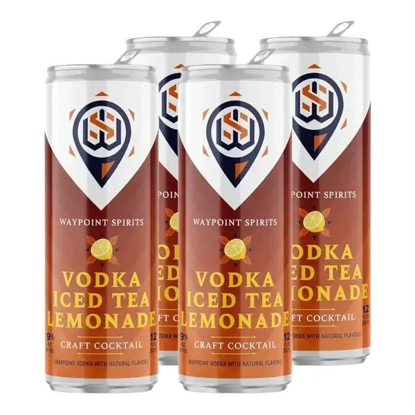 WAYPOINT VODKA LEMON TEA 4PK