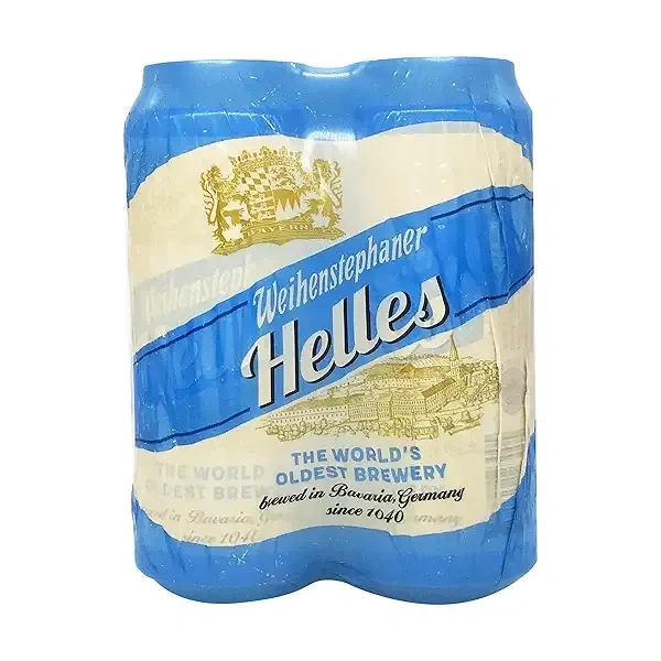 WEIHENSTEPHAN CANS HELLES LAGER 4PK